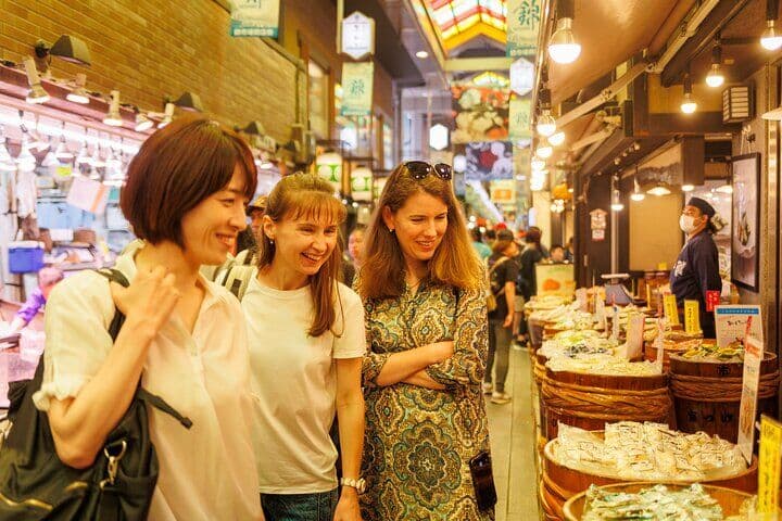 Kyoto Nishiki Market 음식과 문화 걷기 투어 (5 맛보기)